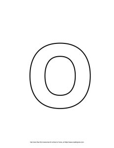 Roundish Lowercase Bubble Letter O