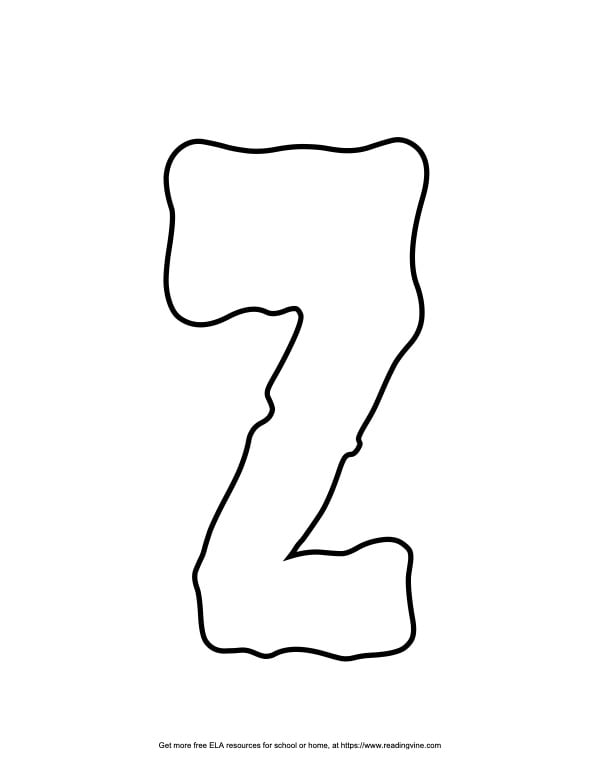 5+ Z Bubble Letter