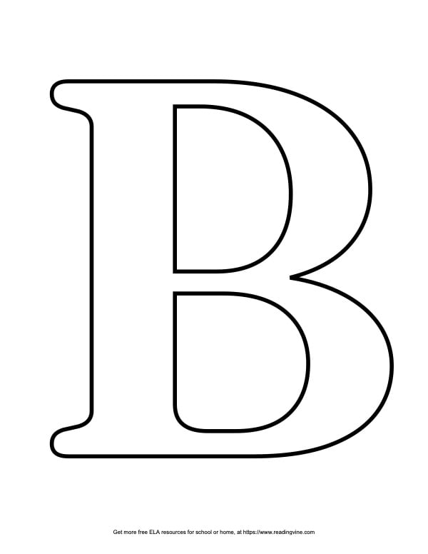 Serif Capital Bubble Letter B