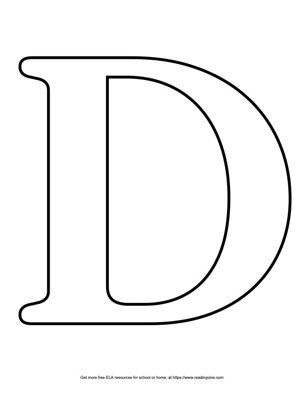 Serif Capital Bubble Letter D