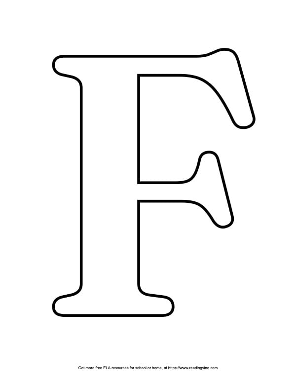 Serif Capital Bubble Letter E Image - ReadingVine