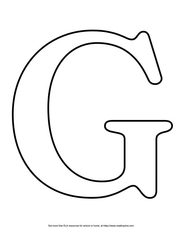 Serif Capital Bubble Letter G