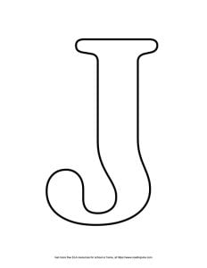 Serif Capital Bubble Letter J