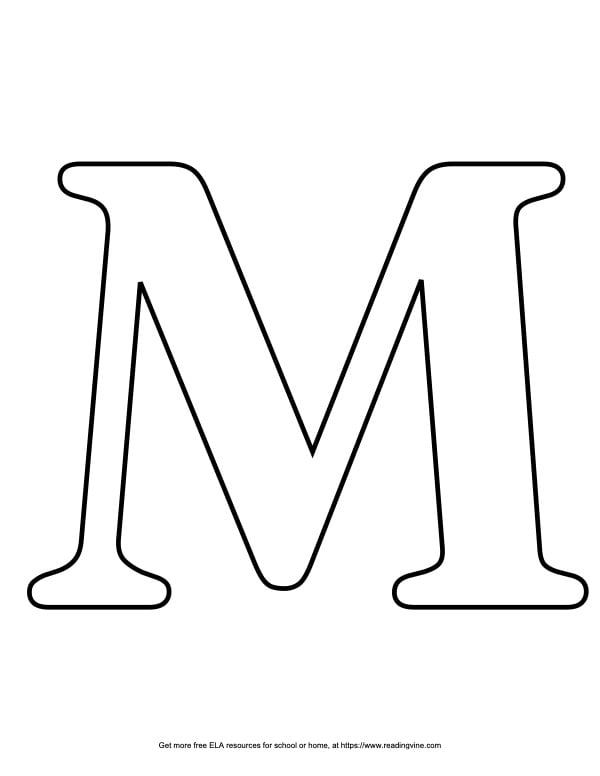 Serif Capital Bubble Letter M