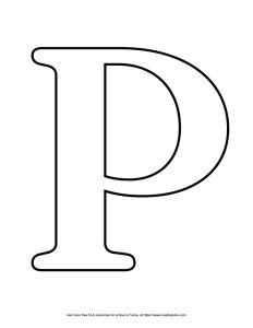 Serif Capital Bubble Letter P