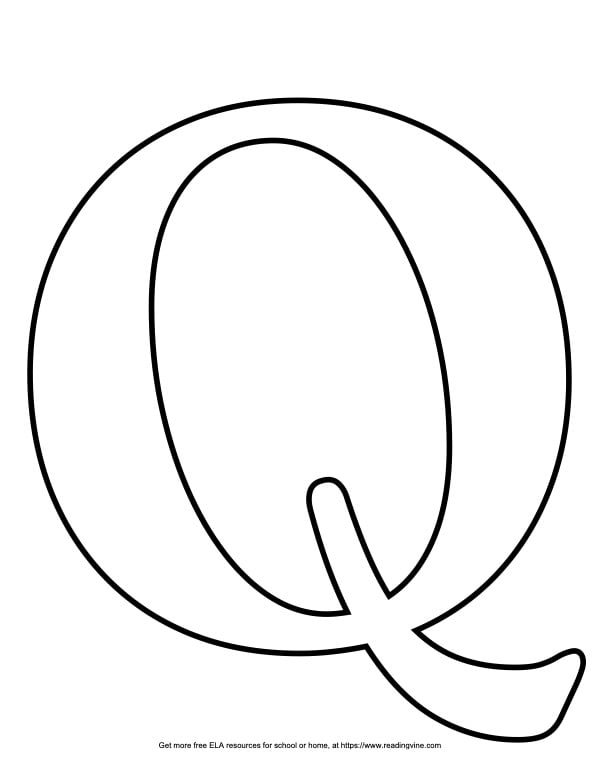 Serif Capital Bubble Letter Q