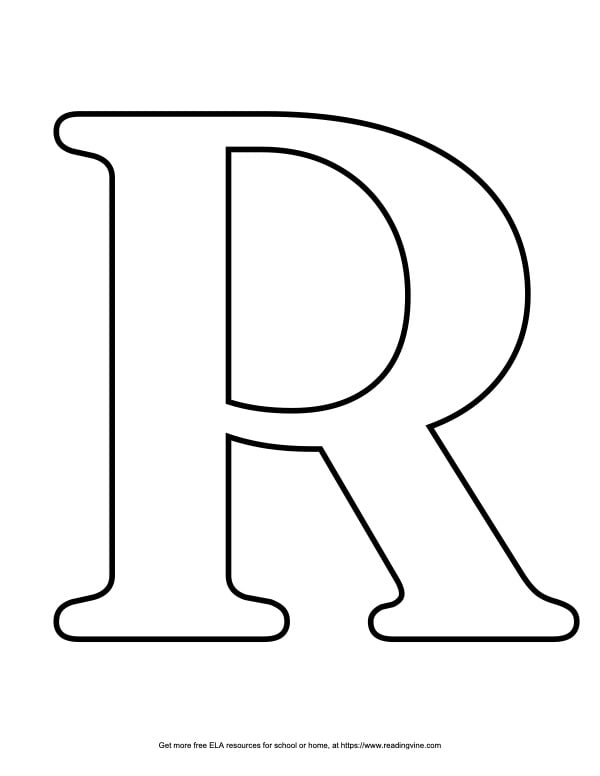 Serif Capital Bubble Letter R