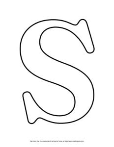 Serif Capital Bubble Letter S