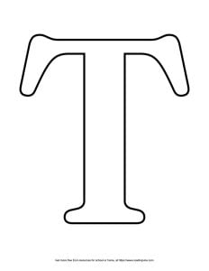 Serif Capital Bubble Letter T