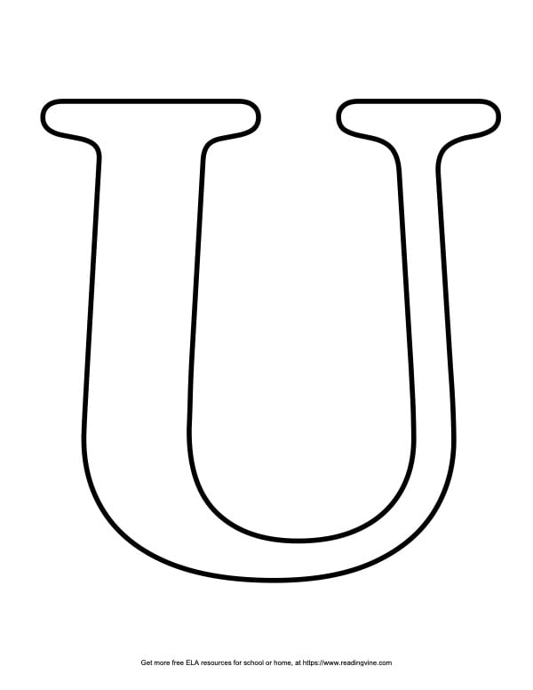 Serif Capital Bubble Letter U