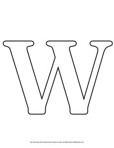 Serif Capital Bubble Letter W