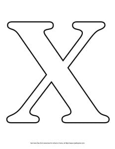 Serif Capital Bubble Letter X