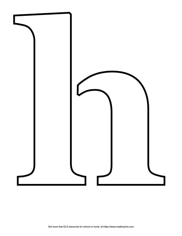 Bubble Letter H | 19 Free Printable Styles