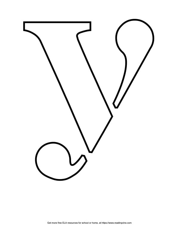 Stencil Lowercase Bubble Letter Y