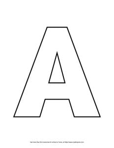 Straight Block Capital Bubble Letter A