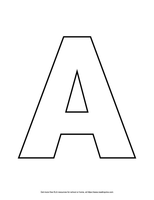 Straight Block Capital Bubble Letter A
