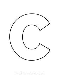 Straight Block Capital Letter C
