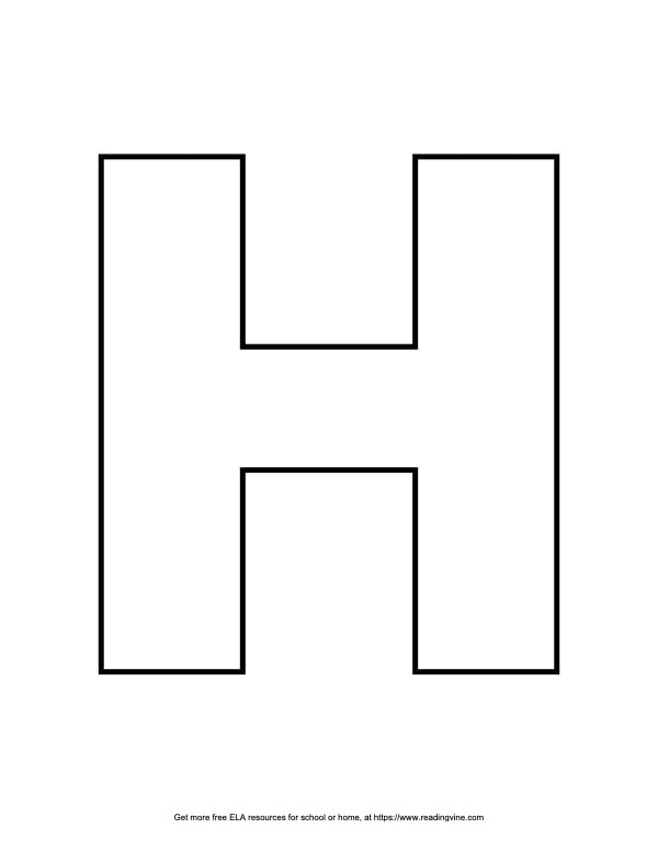 Letter H