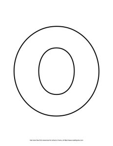 Straight Block Capital Letter O