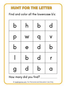 Hunt for the Lowercase Letter B
