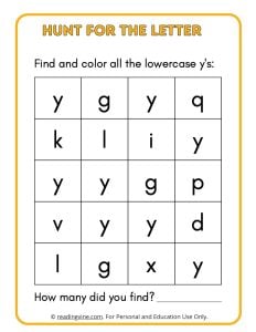 Hunt for all the y's
