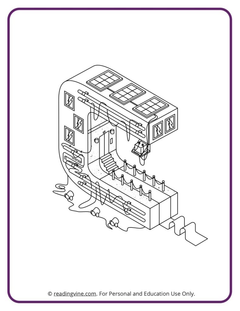 Letter C - Architecture Theme