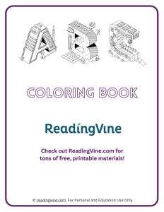 Architecture theme Printable Alphabet Coloring Book