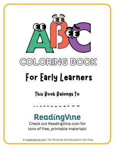 Googly Eyes ABC Printable Coloring Book