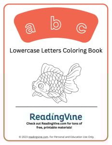 Lowercase Letters ABC Coloring Book