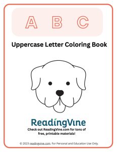 Uppercase Letter ABC Coloring Book