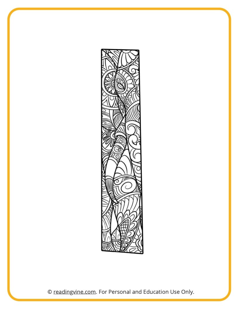 Learning the Letter I with a fun drawing sheet with lined patterns