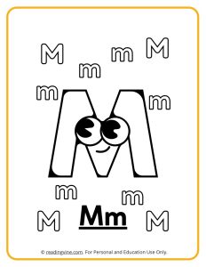 Googly Eyes Printable Alphabet Coloring sheet
