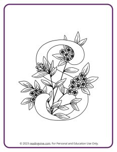 Floral Design Coloring Page