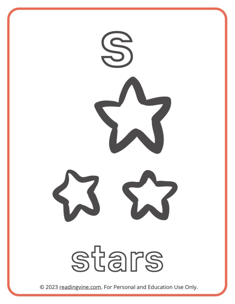 Letter S Coloring Sheet - Lowercase Letters