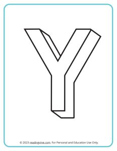 A printable coloring activity to practice learning ABCs - 3D Drawing sheet