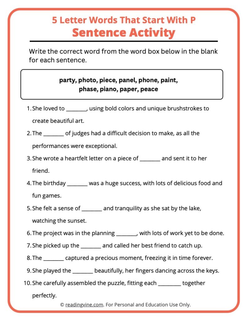 5 letter words with p in the 3rd position