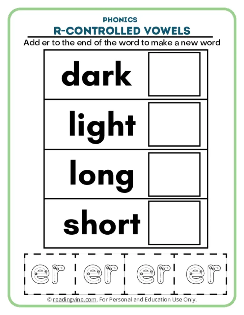 Activity 4: Dark, Light, Long, Short