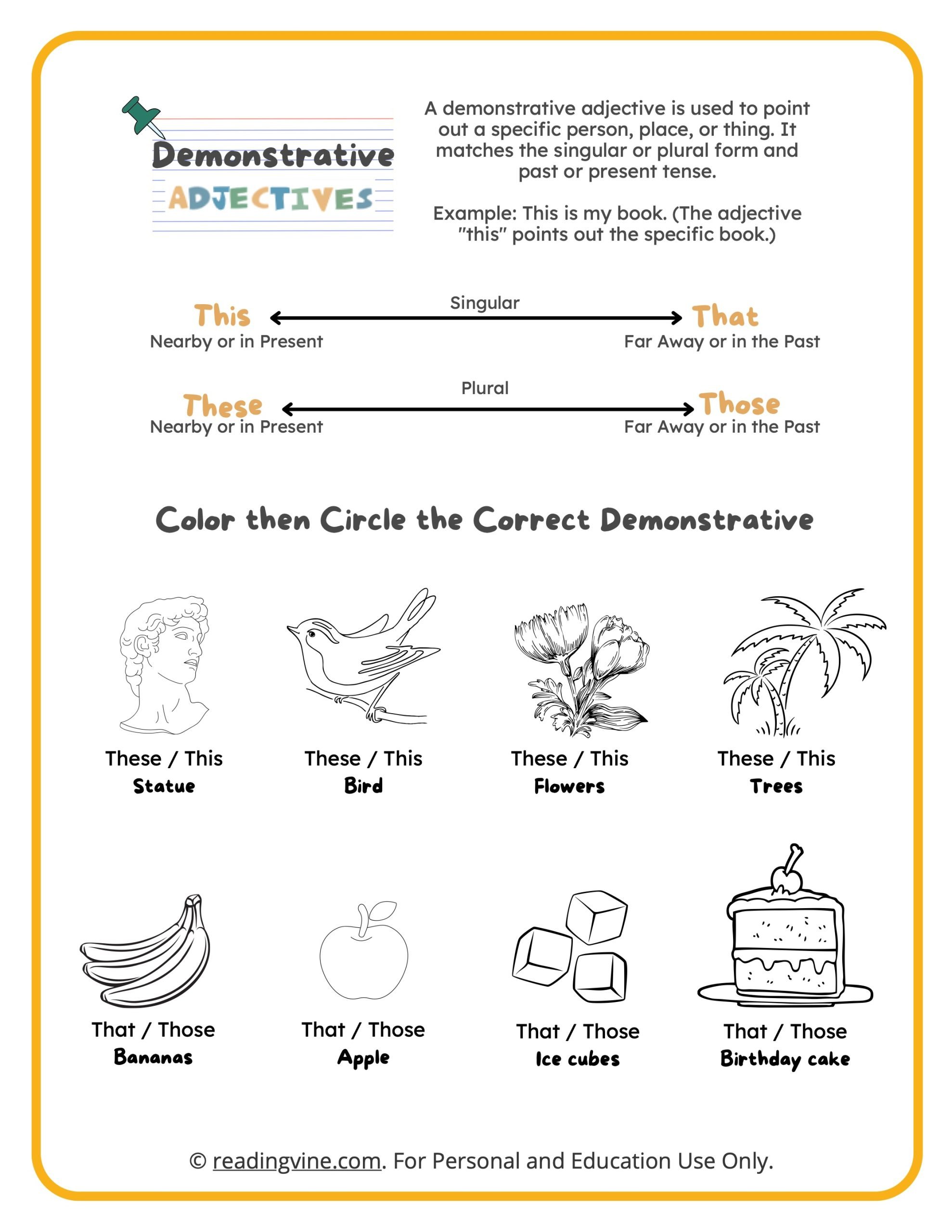 demonstrative-adjectives-worksheets-readingvine