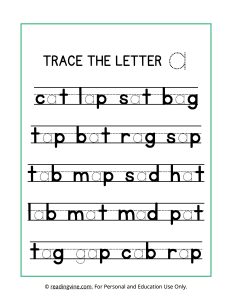 Tracing Letter A Activity