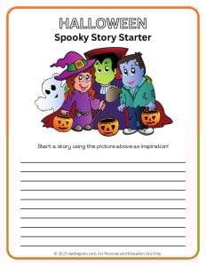 Halloween PDF Activity - Spooky Story Starter