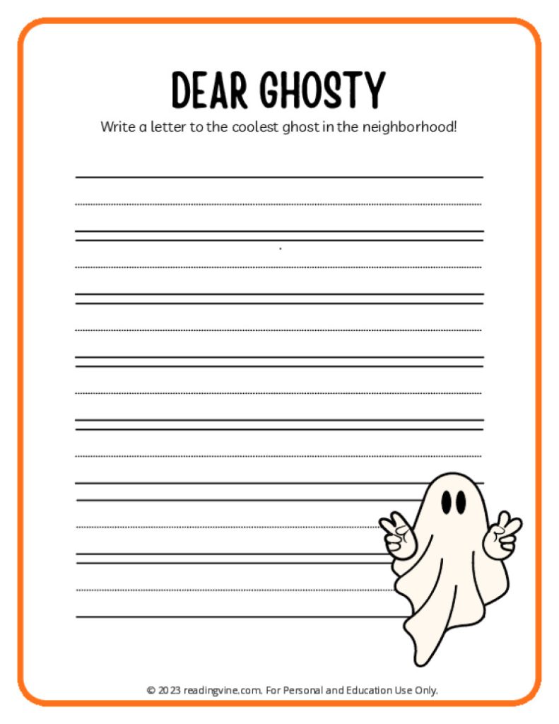 Write a Letter to Ghosty!