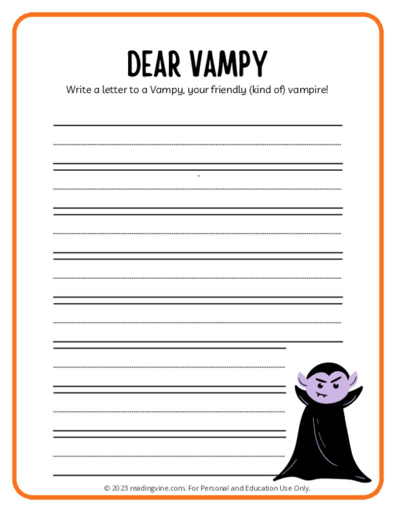 Write a Letter to Vampy!