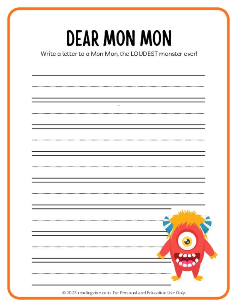 Write a Letter to Mon Mon