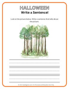 Halloween PDF Activity for Kids