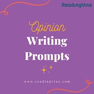 Opinion Writing Prompts Image - ReadingVine