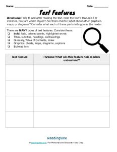 Text Features Graphic Template