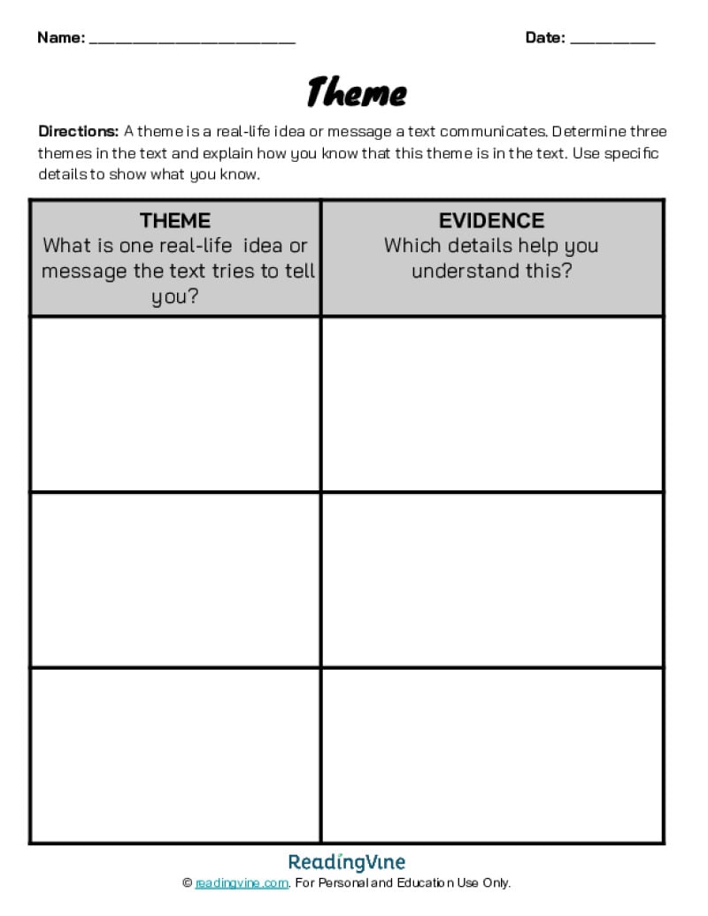 Theme Graphic Template - Elementary