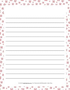 Baseball Theme #1 Narrow Ruled Lined Paper