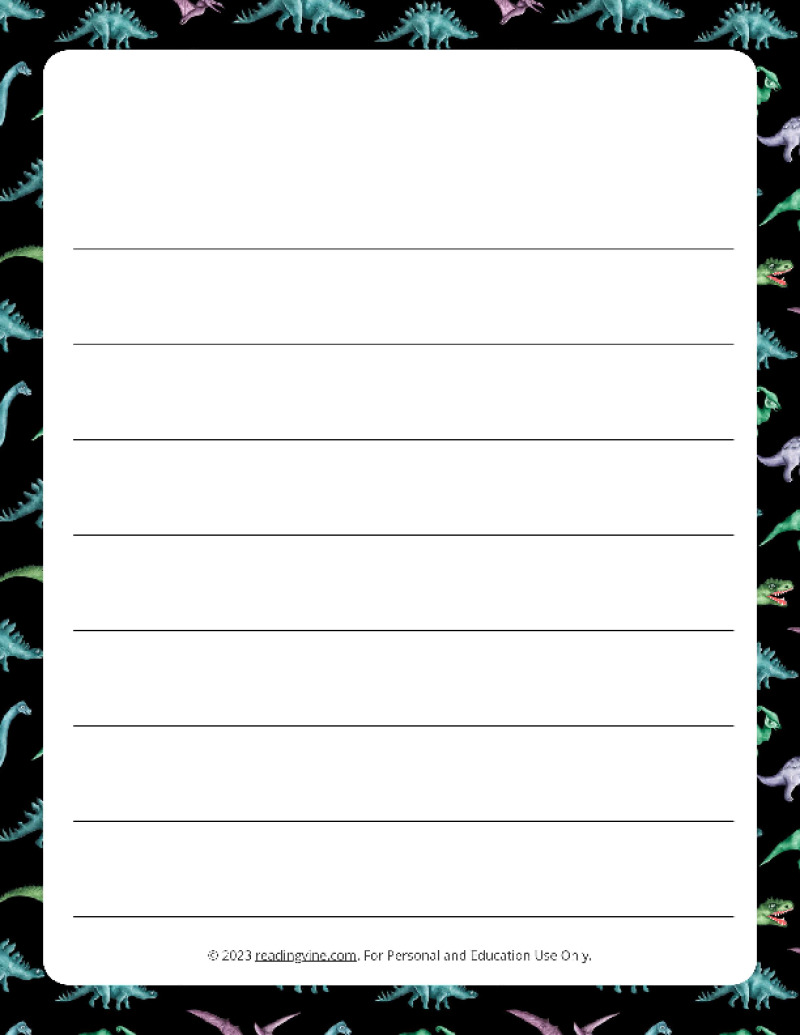 Printable Lined Paper - Over 100 Writing Paper Designs