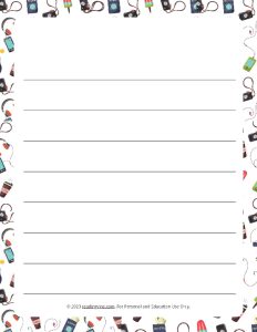 Fun Theme Wide Ruled Lined Paper